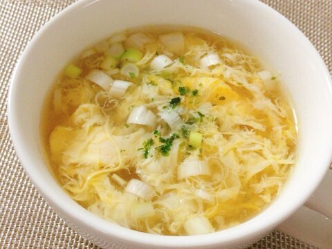 5分で簡単♫ 卵スープ